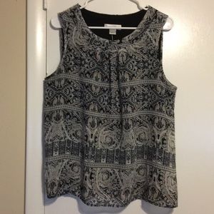 Christopher & Banks Sleeveless Blouse Sz L NWT